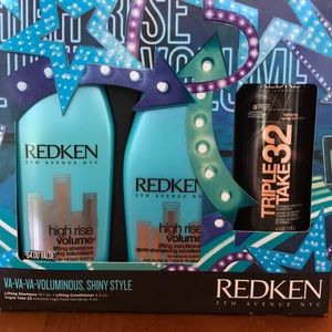 REDKEN shampoo and conditioner with hairspray